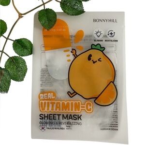 New $5ea 5/$18 New BONNYHILL Vitamin C  Sheet Face Mask Glowing Revitalizing